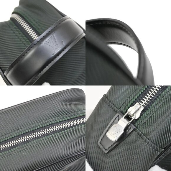 LOUIS VUITTON Parana Clutch Hand Bag Pouch Taiga Canvas Leather M30754 02FC064 - Picture 8 of 16